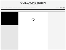 Tablet Screenshot of guillaume-robin.com